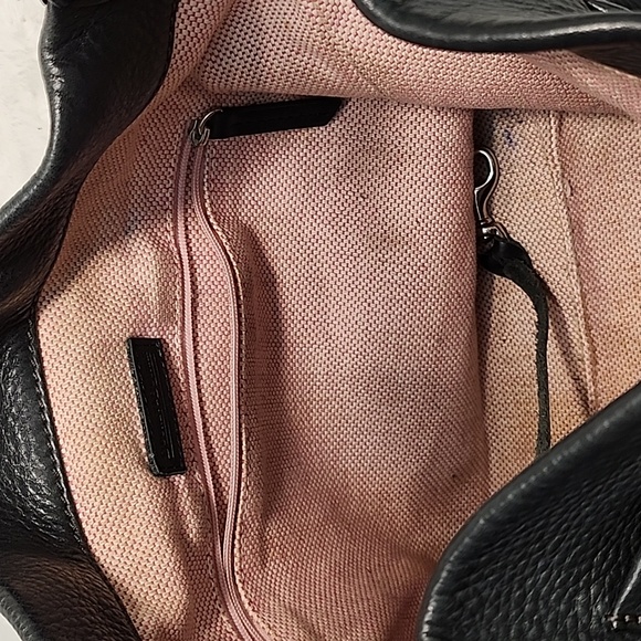 Dooney&Bourke YK2 Pebble Grain Small Logo Lock  Leather Hobo/ Shoulde Bag - Picture 11 of 16